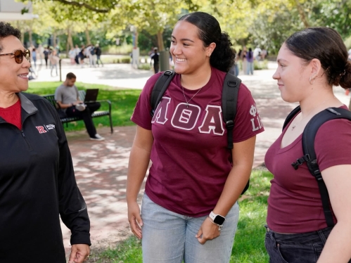 Chancellor Tonya Smith-Jackson with Students