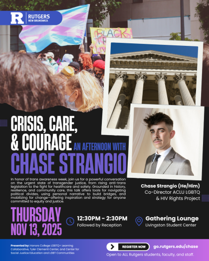 Chase Strangio: Crisis, Car, & Courage Event